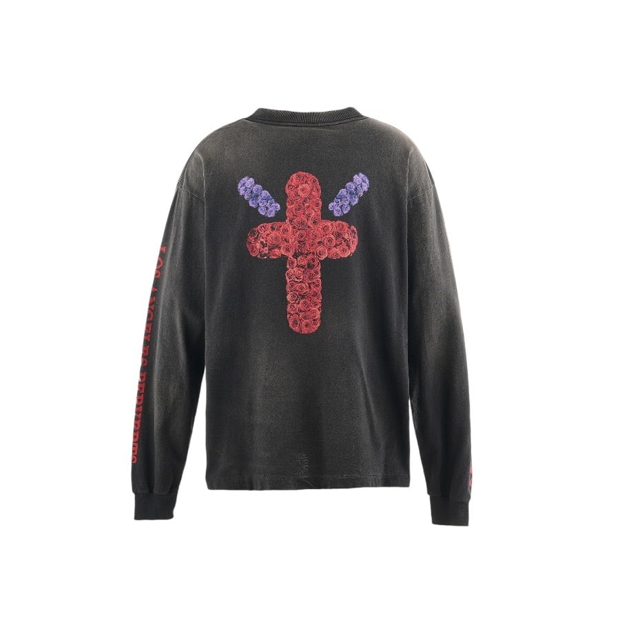 【SAINT MICHAEL】SM-YS1-0000-C40/BR_LS TEE/BORN BLACK XL