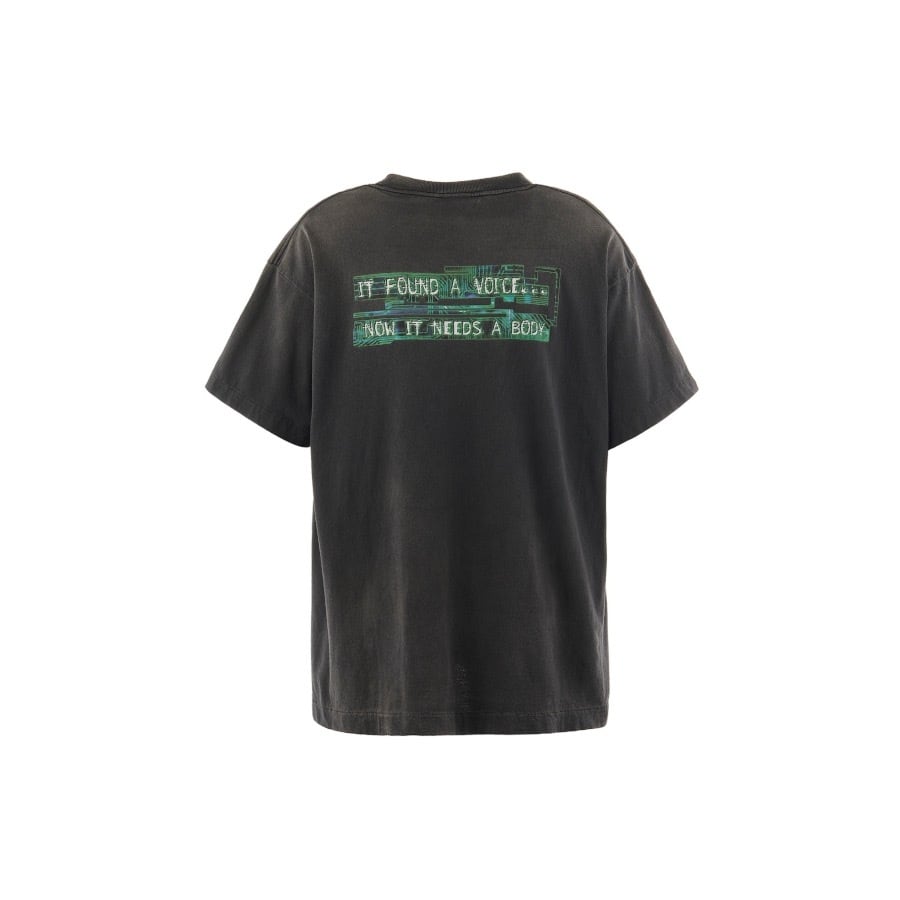 【SAINT MICHAEL】SM-YS1-0000-C31/GS_SS TEE/GITS/BLACK