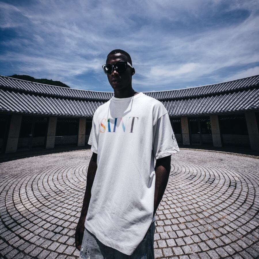 【SAINT MICHAEL】SM-YS1-0000-007/SS TEE/RAINBOW SAINT/WHT WHITE XL