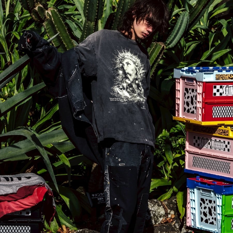 【SAINT MICHAEL】SM-HR8-0000-016JESUS BLACK XL