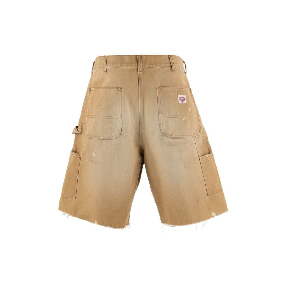 【SAINT MICHAEL】SM-HR8-0000-072DOUBLE KNEE SHORTS BEIGE L