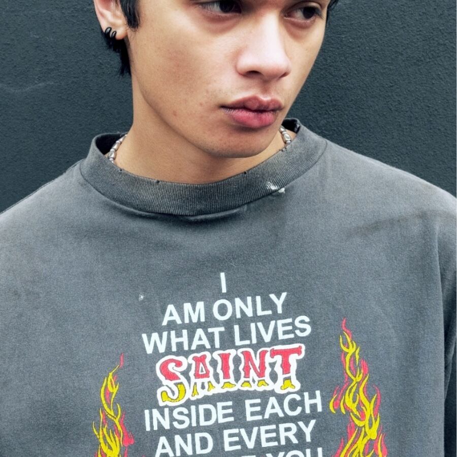 【SAINT MICHAEL】SM-HR8-0000-C69STHD.HOOD BLACK XL