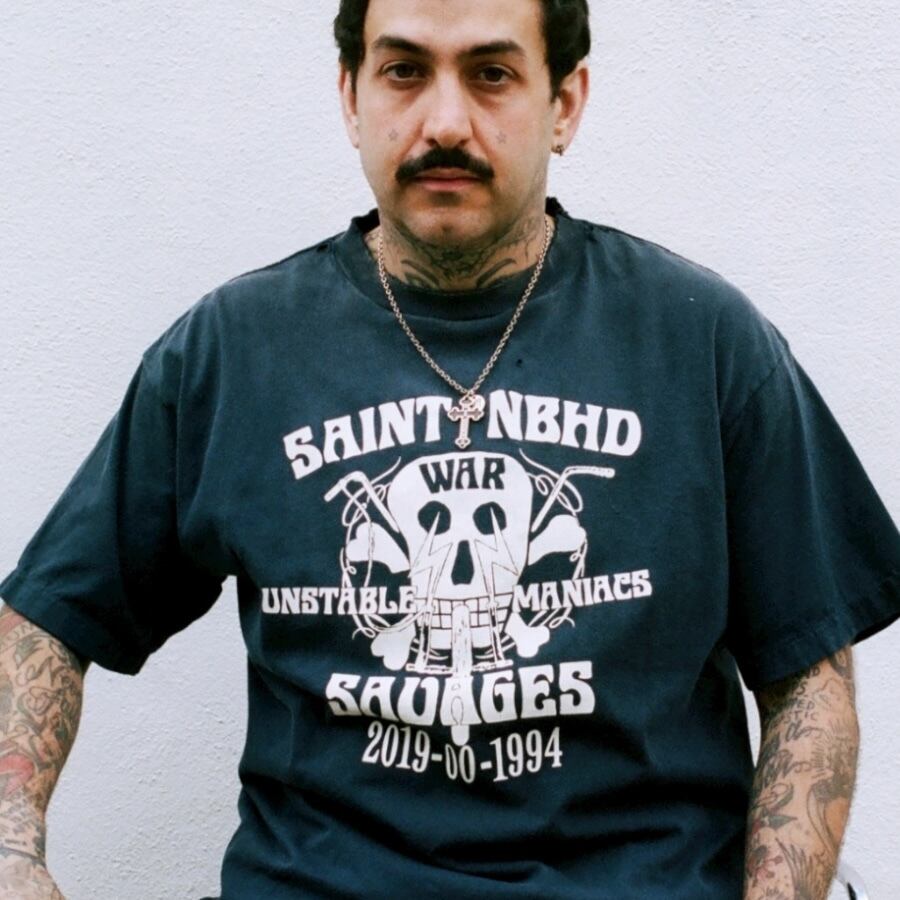 【SAINT MICHAEL】SM-HR8-0000-C71STHD.SAINTNBHD BLACK XXL