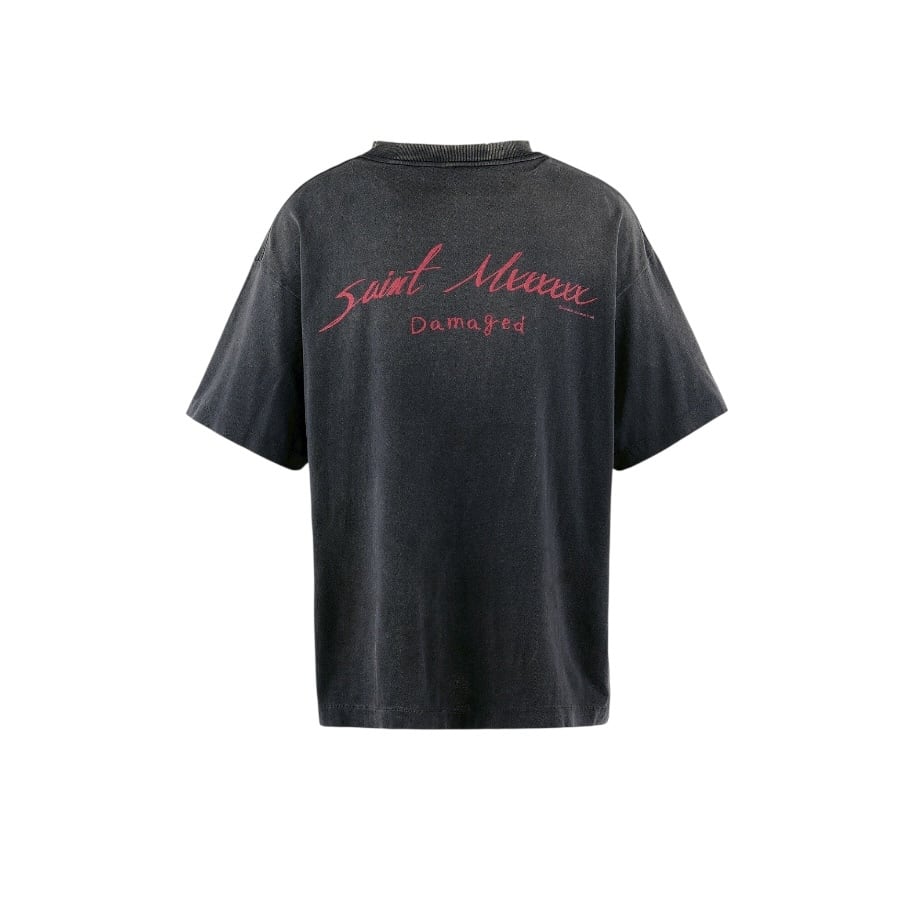 【SAINT MICHAEL】DAMAGEDSM-HR8-0000-017 BLACK XL