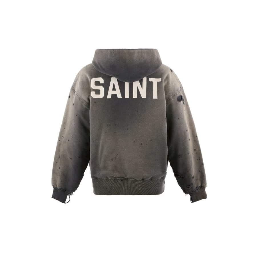 【SAINT Mxxxxxx】SM-HR1-0000-C54/BB_AFTER HOODED HOODIE/V/BLK BLACK XL