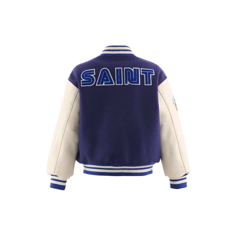【SAINT Mxxxxxx】SM-HR1-0000-C63/SG_VARSITY JKT/SAINT SEGA/BLUE BLUE L