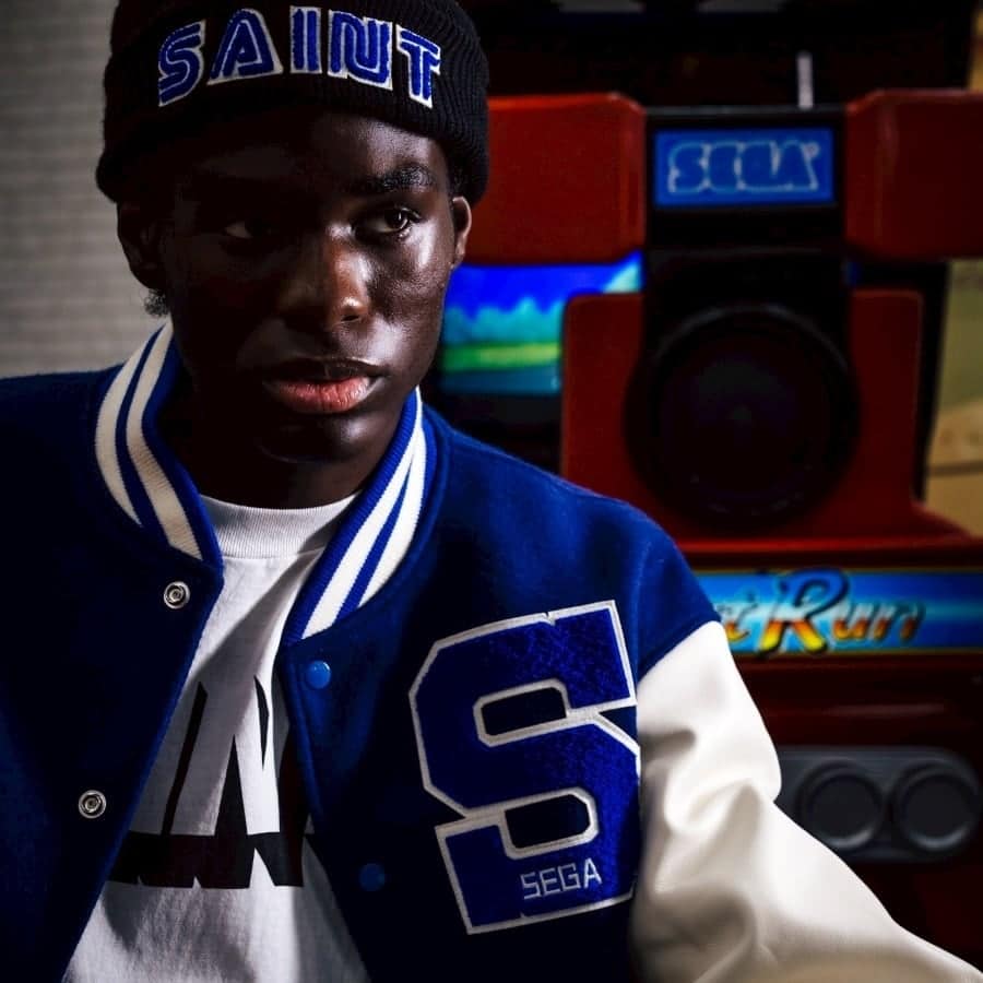 【SAINT Mxxxxxx】SM-HR1-0000-C65/SG_KNIT CAP/SAINT SEGA/BLACK BLACK F