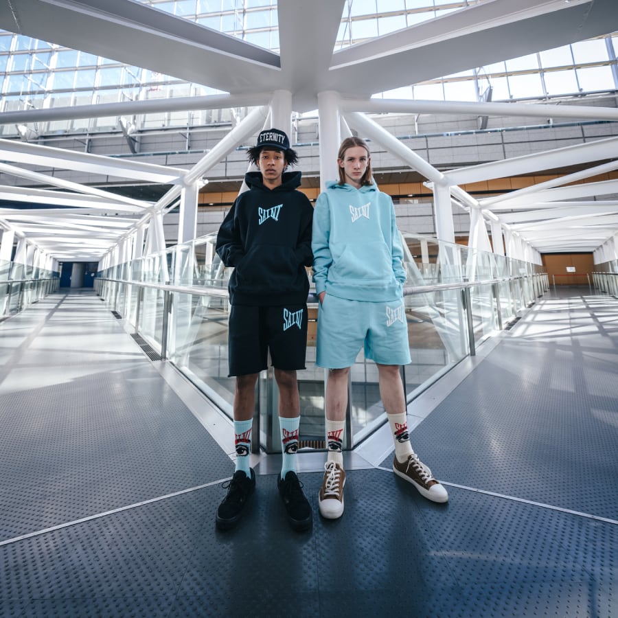 【SAINT MICHAEL】SM-S23-0000-057/SHORTS/SAINT/BLUE BLUE S