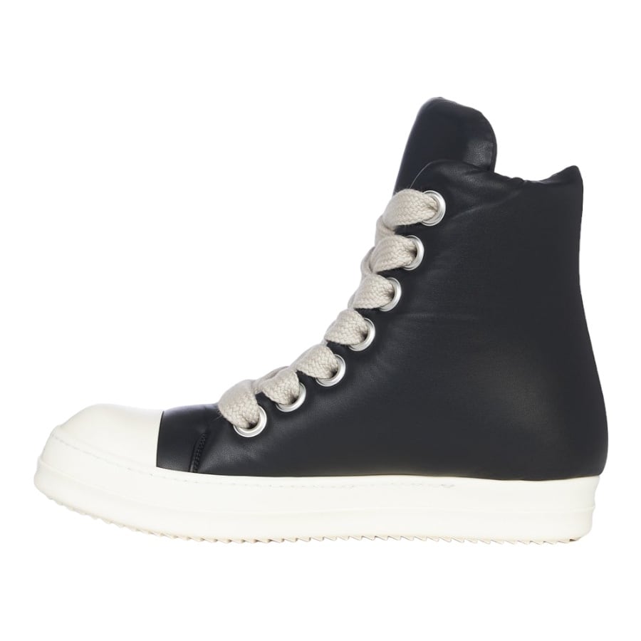【Rick Owens】JUMBO LACE PADDED SNEAKERS(BLACKWHITE) 43