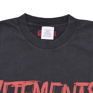 【VETEMENTS】WORLDTOUR LOGO T-SHIRT BLACK Ｓ