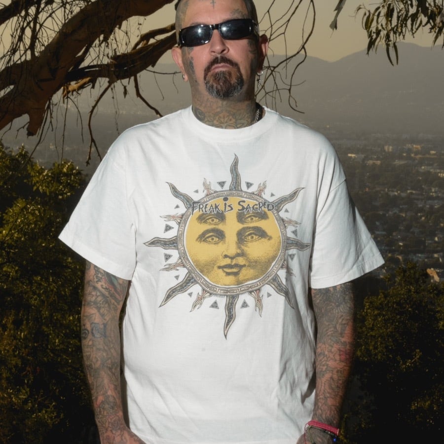 【SAINT MICHAEL】SM-YS1-0000-C02/CP_SS TEE/SUN/WHITE WHITE L