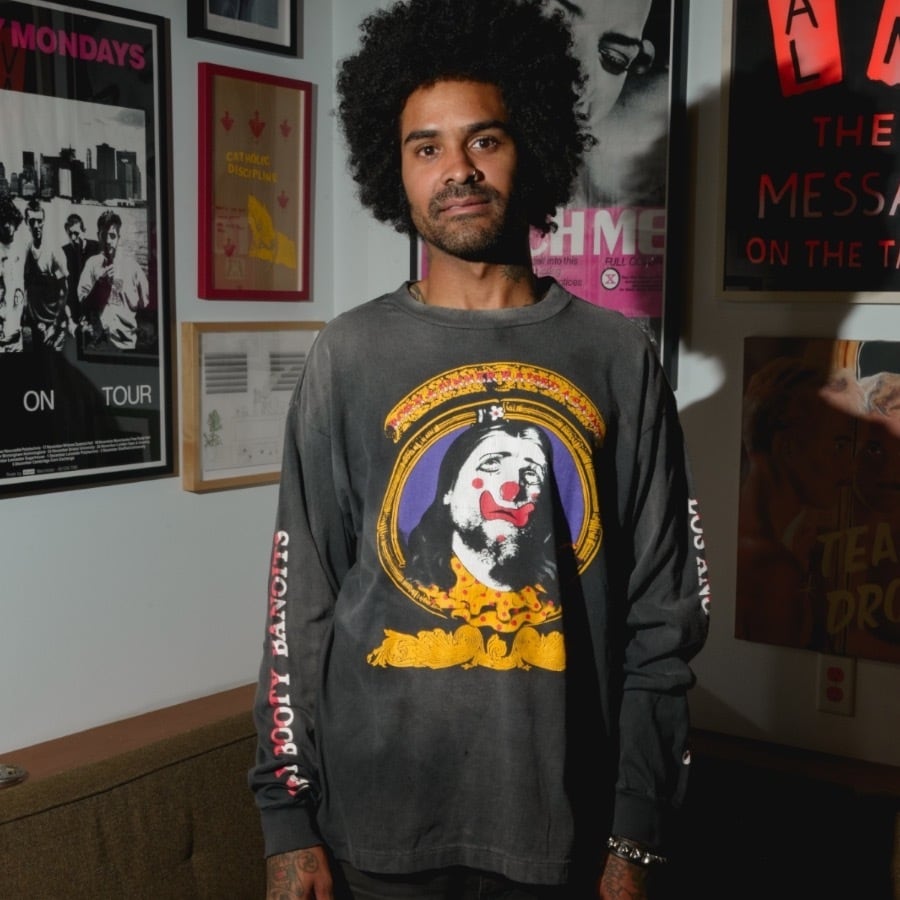 【SAINT MICHAEL】SM-YS1-0000-C40/BR_LS TEE/BORN BLACK XL