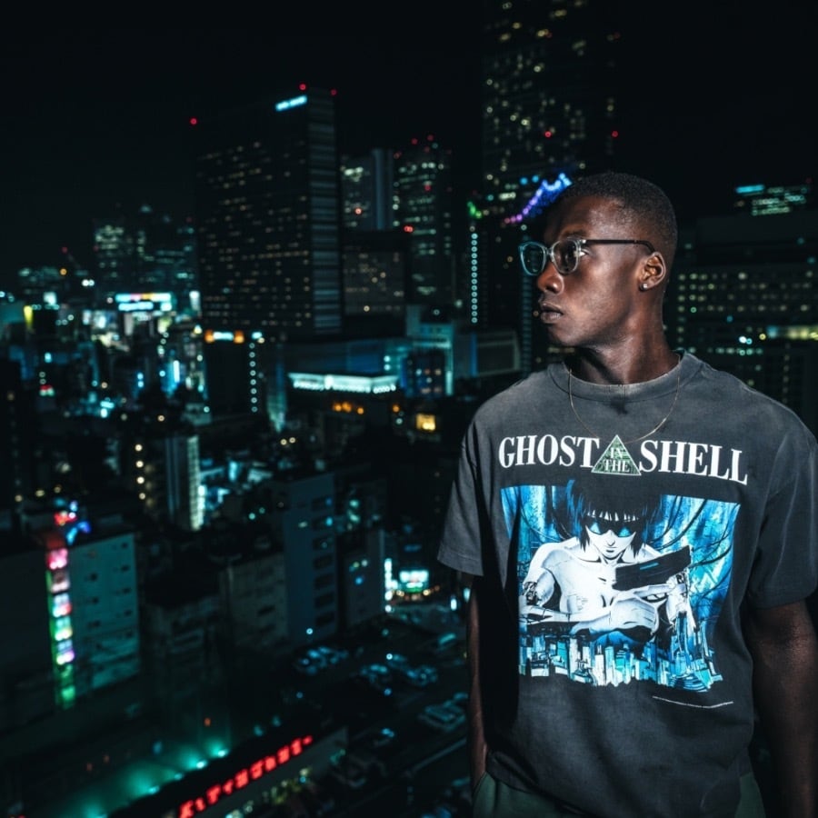 【SAINT MICHAEL】SM-YS1-0000-C31/GS_SS TEE/GITS/BLACK