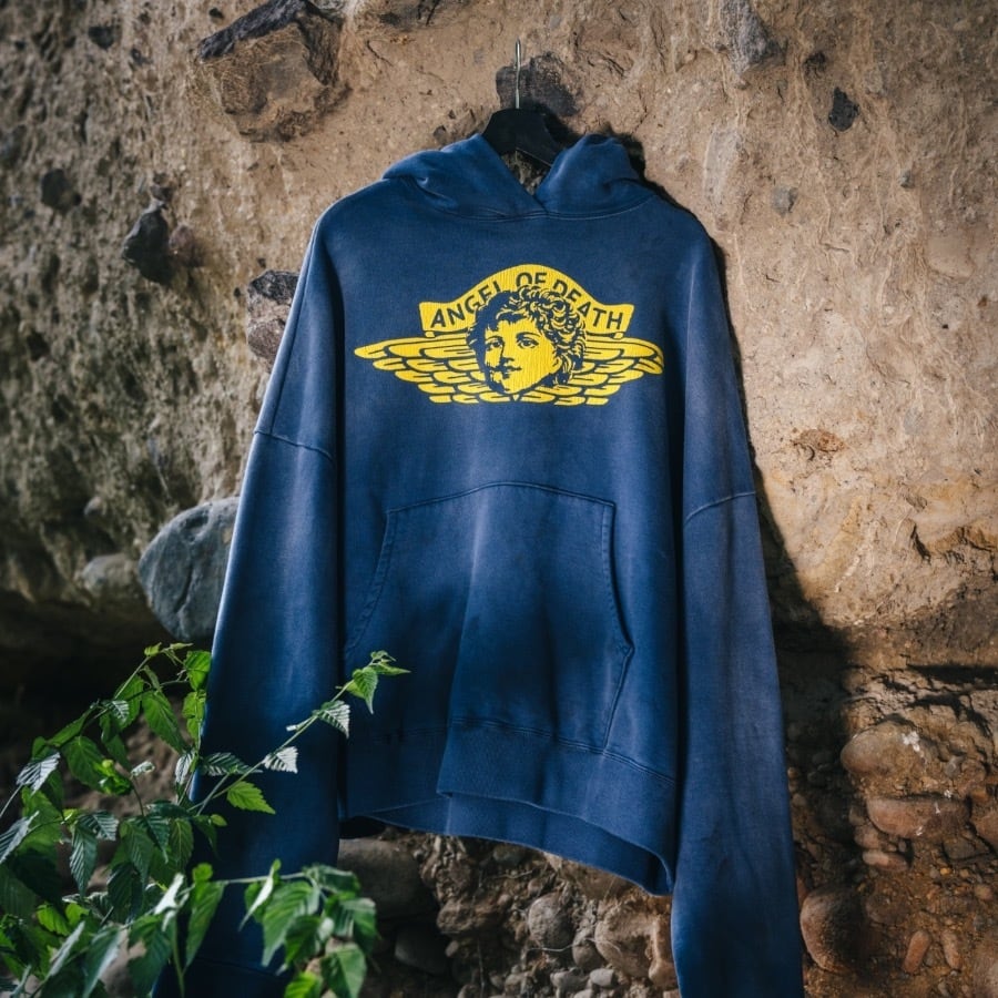 【SAINT MICHAEL】SM-YS1-0000-044/HOODIE/ANGEL/NAVY NAVY L