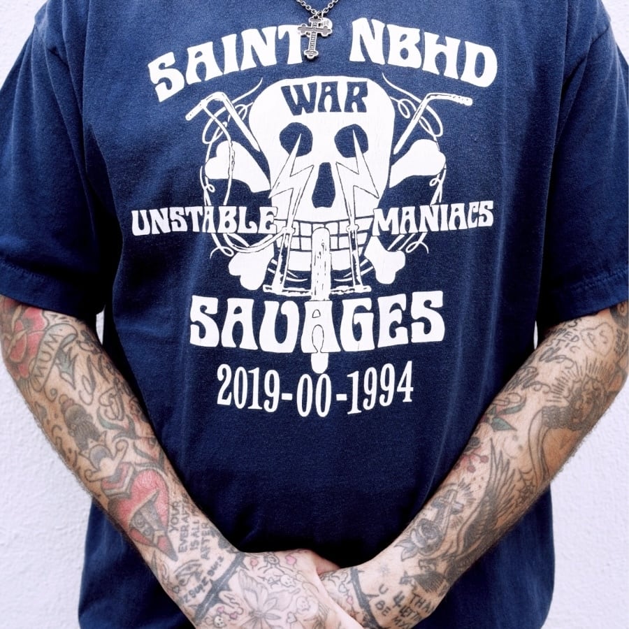 【SAINT MICHAEL】SM-HR8-0000-C71STHD.SAINTNBHD BLACK XL