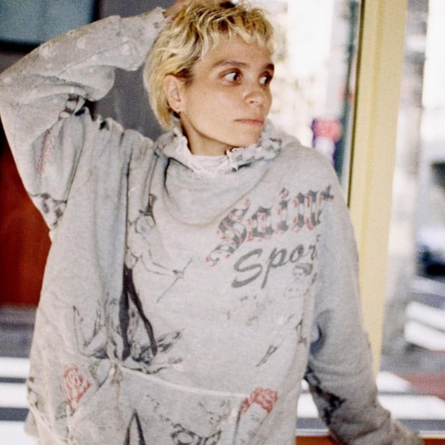 【SAINT Mxxxxxx】SM-HR1-0000-C31/ALX_HOODIE/DRAWING/GRAY GREY XL