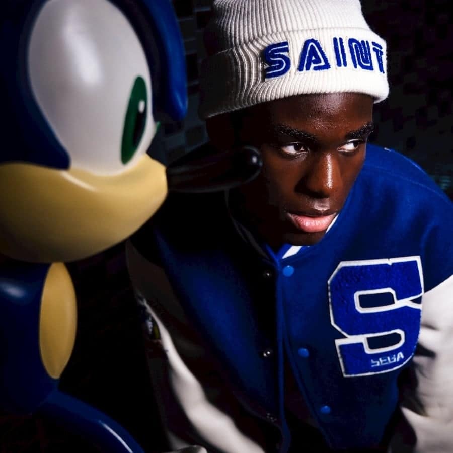 【SAINT Mxxxxxx】SM-HR1-0000-C67/SG_KNIT CAP/SAINT SEGA/WHITE WHITE F