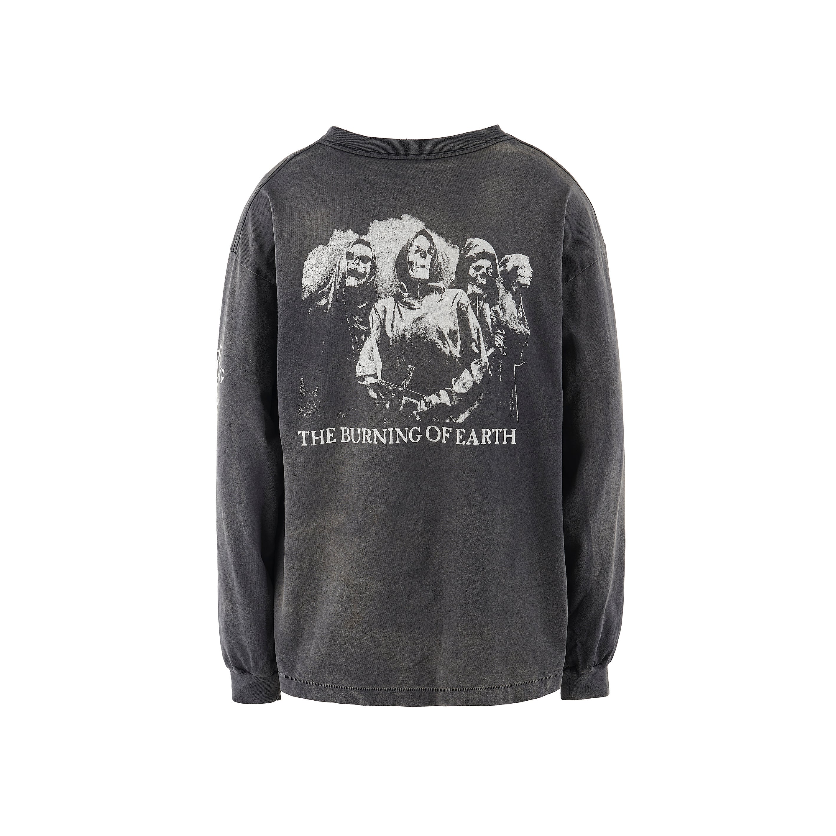 【SAINT MICHAEL】SM-A23-0000-007/LS TEE/BURN OF EARTH/BLK L