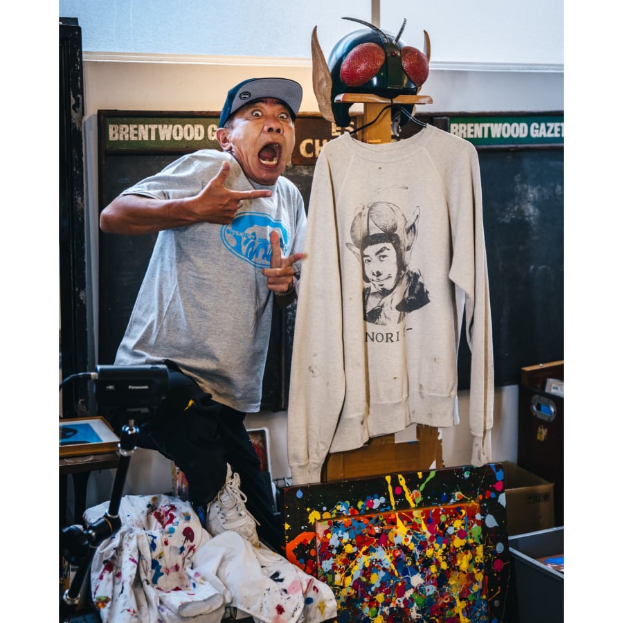 【SAINT MICHAEL】SM-A23-0000-C08/KN_CRW SWT/NORIDA-/GRAY XL