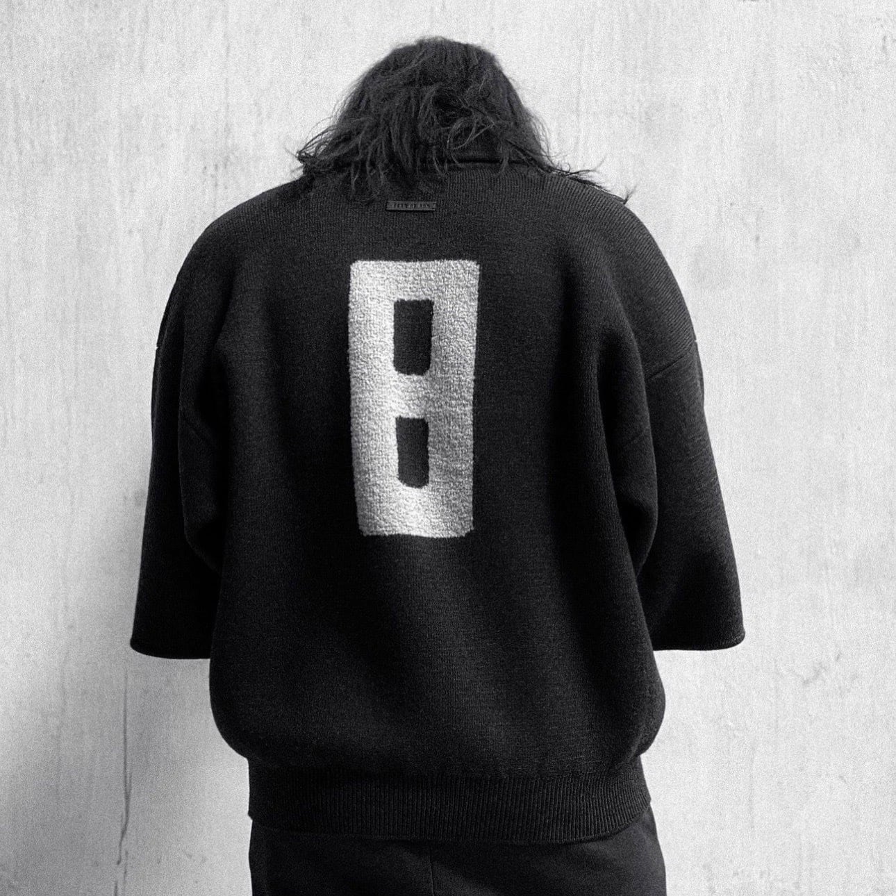 【FEAR OF GOD】3/4 Sleeve Polo Sweater(BLACK) BLACK S