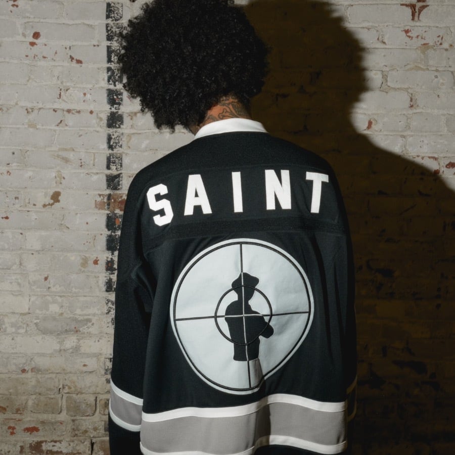 【SAINT MICHAEL】SM-YS1-0000-C19/PE_GAME SH/SNT ENEMY/BLK BLACK F