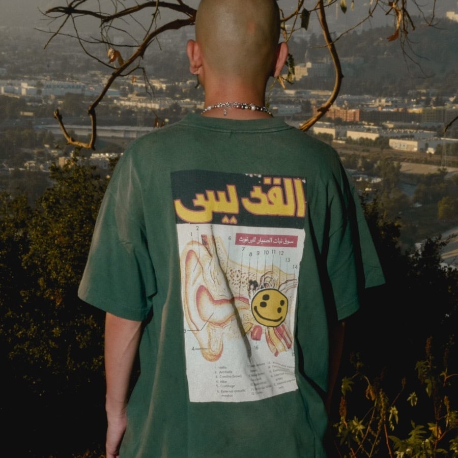 【SAINT MICHAEL】SM-YS1-0000-C04/CP_SS TEE/LOVE OF SNT/GN GREEN XL