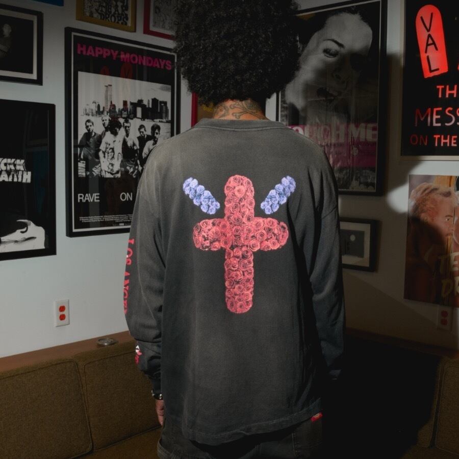 【SAINT MICHAEL】SM-YS1-0000-C40/BR_LS TEE/BORN BLACK XL