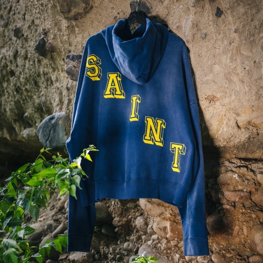 【SAINT MICHAEL】SM-YS1-0000-044/HOODIE/ANGEL/NAVY NAVY L