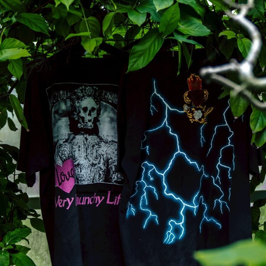 【SAINT MICHAEL】SM-HR8-0000-012LOVE BLACK XL