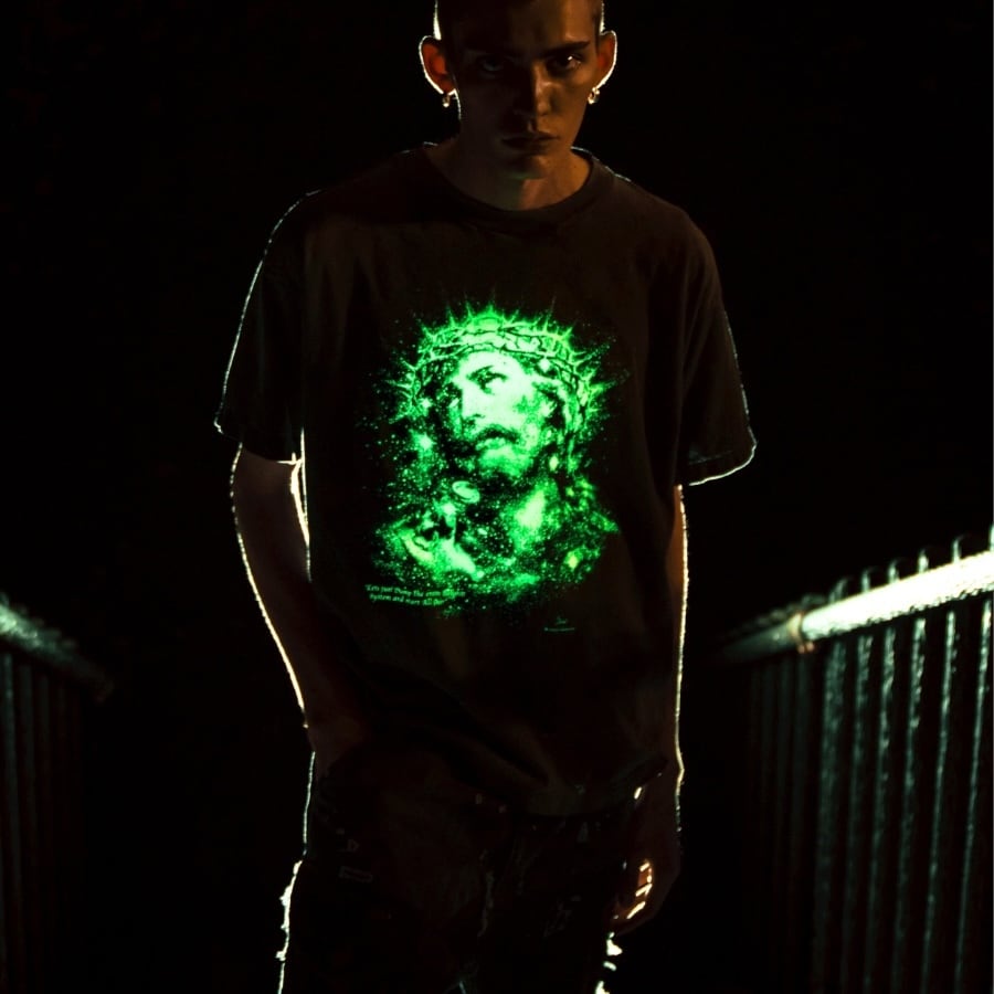 【SAINT MICHAEL】SM-HR8-0000-016JESUS BLACK XL