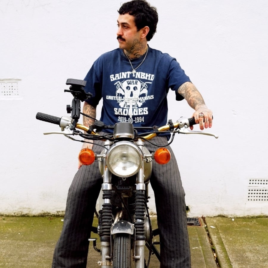 【SAINT MICHAEL】SM-HR8-0000-C71STHD.SAINTNBHD BLACK XL