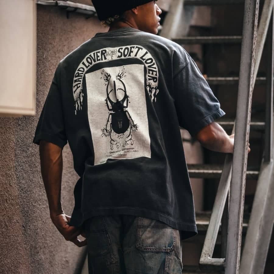 【SAINTMICHAEL】SM-HR1-0000-002/SS TEE/THE ETERNAL/BLACK BLACK XXL