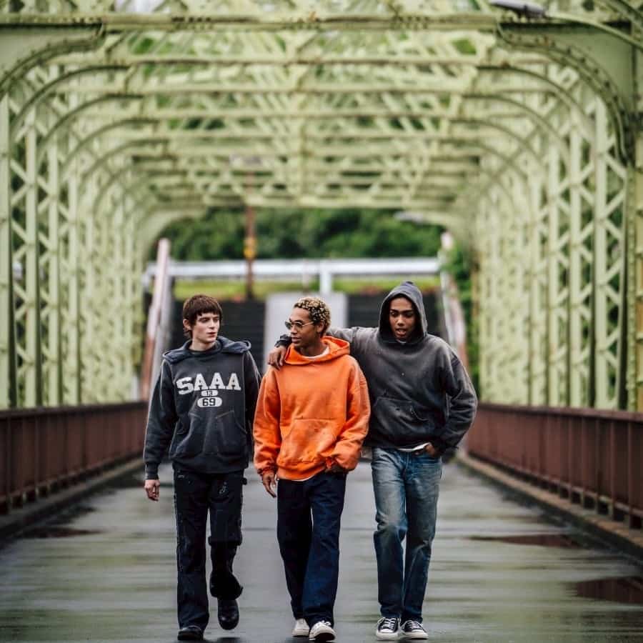 【SAINT Mxxxxxx】SM-HR1-0000-C54/BB_AFTER HOODED HOODIE/V/BLK BLACK XL