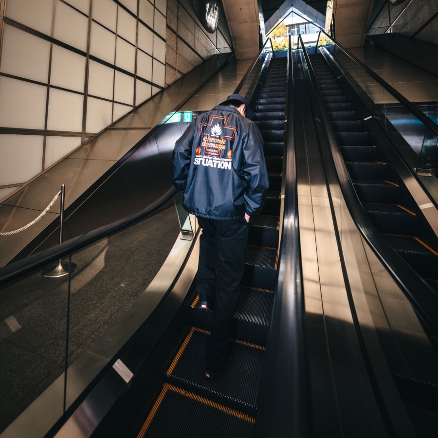 【SAINT MICHAEL】SM-S23-0000-066/COACH JACKET/UNKNOWN/BLK BLACK XL