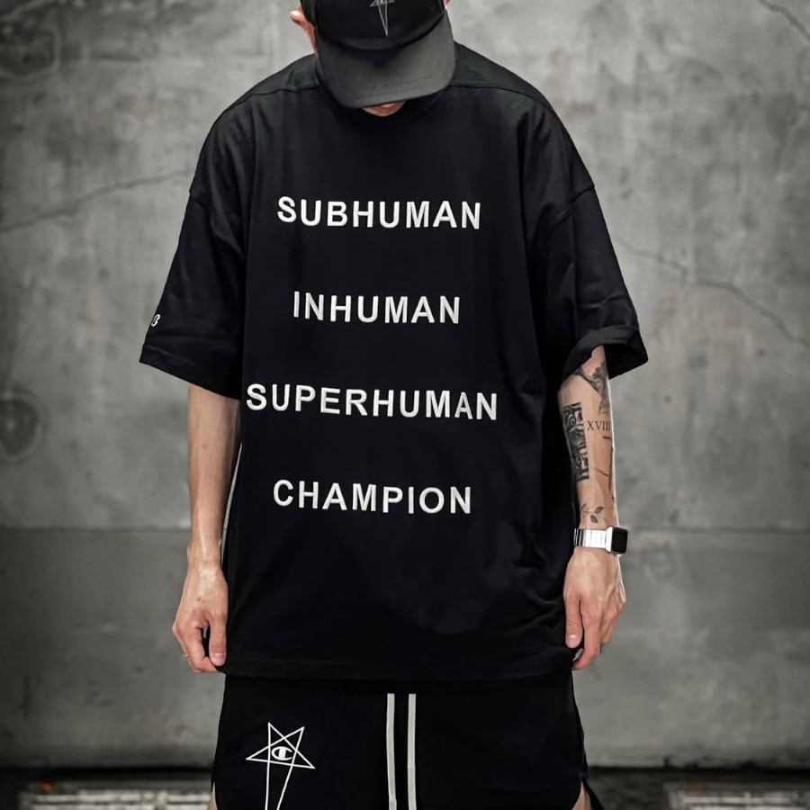 RICK OWENS×Champion】TOMMY T(XS BLACK)｜ AYIN｜心斎橋PARCO