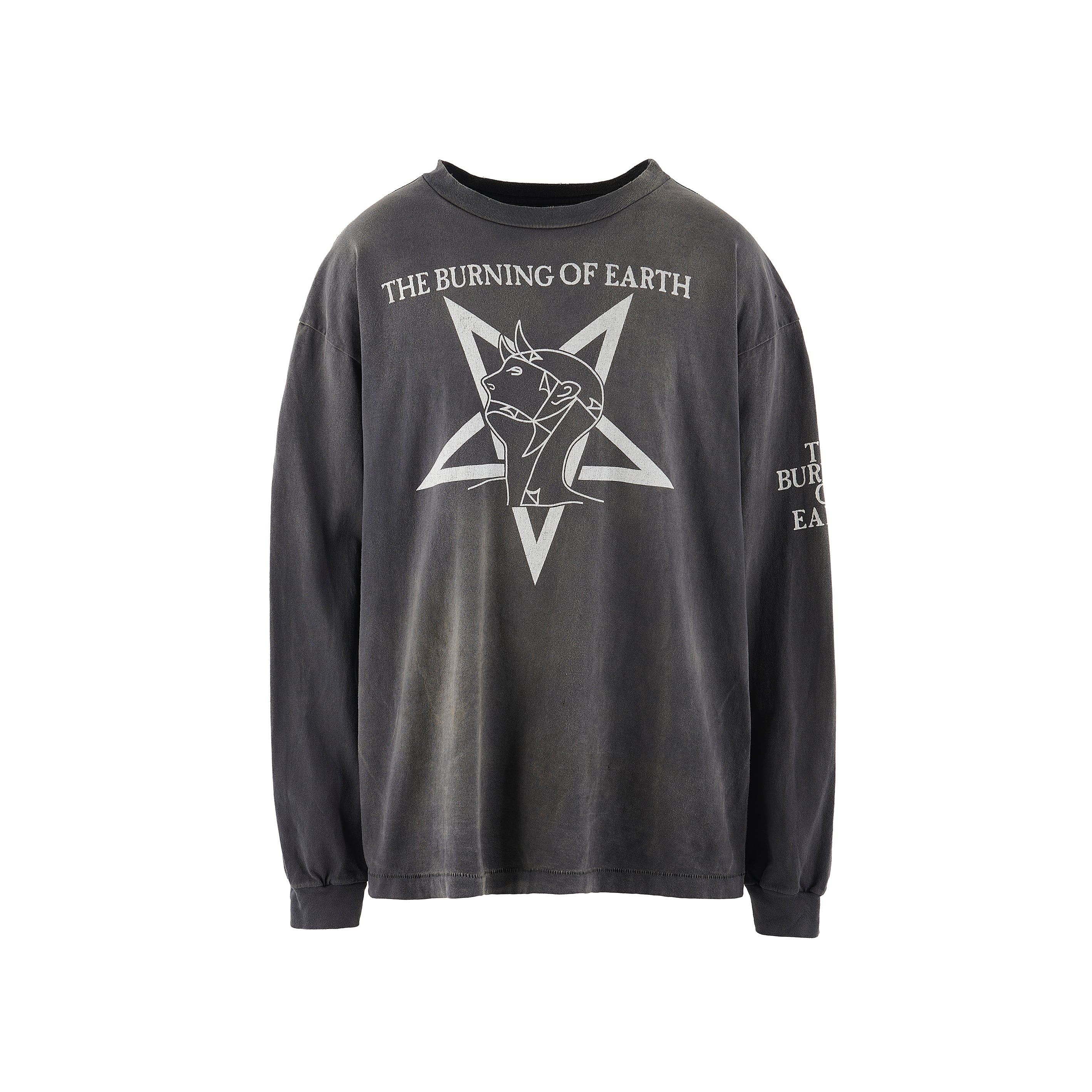 【SAINT MICHAEL】SM-A23-0000-007/LS TEE/BURN OF EARTH/BLK XL