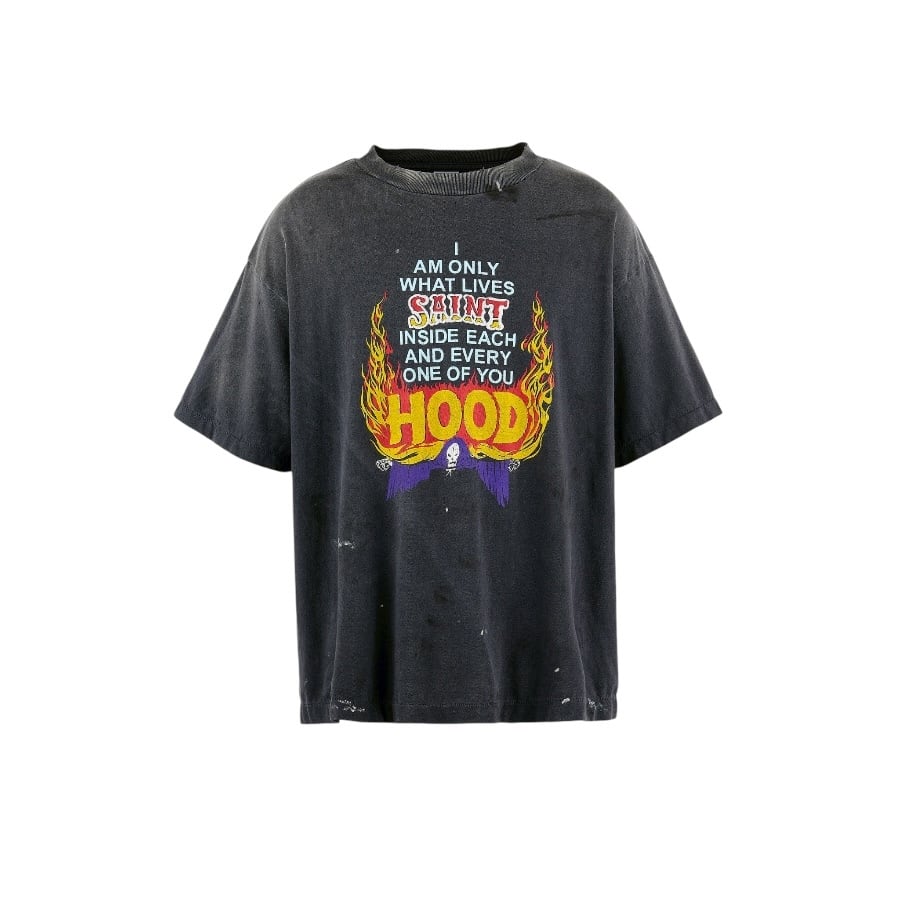 【SAINT MICHAEL】SM-HR8-0000-C69STHD.HOOD BLACK XL