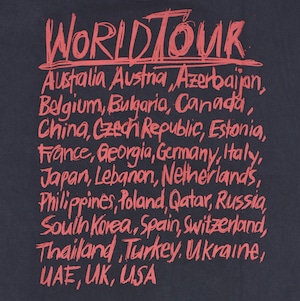 【VETEMENTS】WORLDTOUR LOGO T-SHIRT BLACK XS