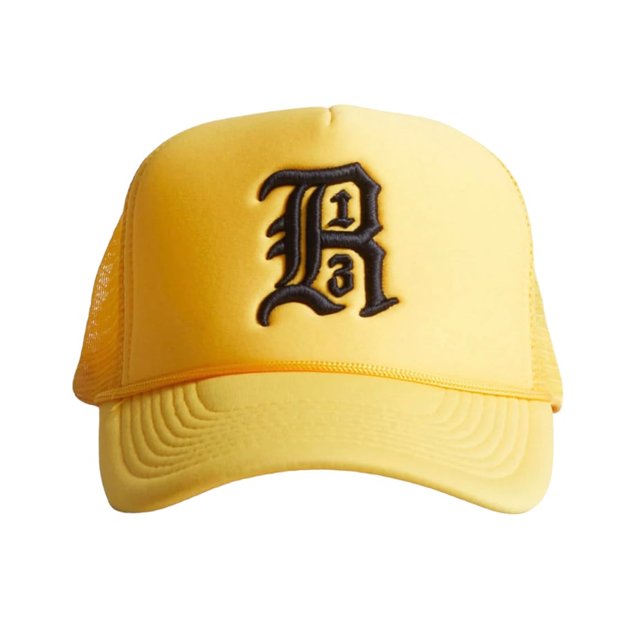 【R13】R13 TRUCKER HAT(YELLOW) YELLOW F