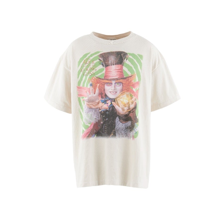 【SAINT MICHAEL】SM-A23-0000-C25/DSNY_SS TEE/MAD HATTER/W WHITE XL