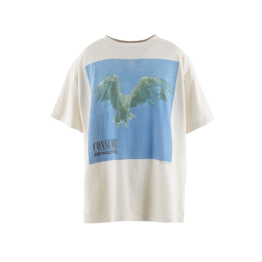 【FORSOMEONE X SAINT MICHAEL】SM-A23-0000-C10/FS_SS T-SHIRT/CONSUME/WH WHITE XL