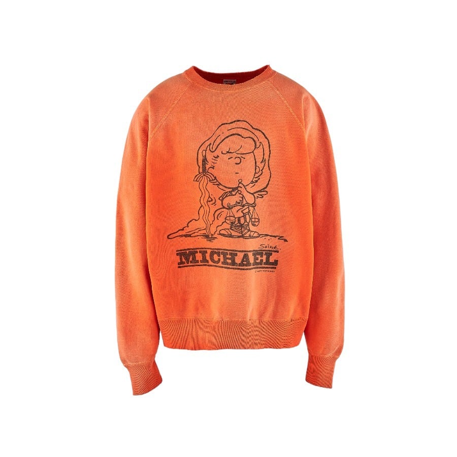 【SAINT MICHAEL】SM-A23-0000-023/CRW N SWT/MICHAEL/ORANGE ORANGE XL