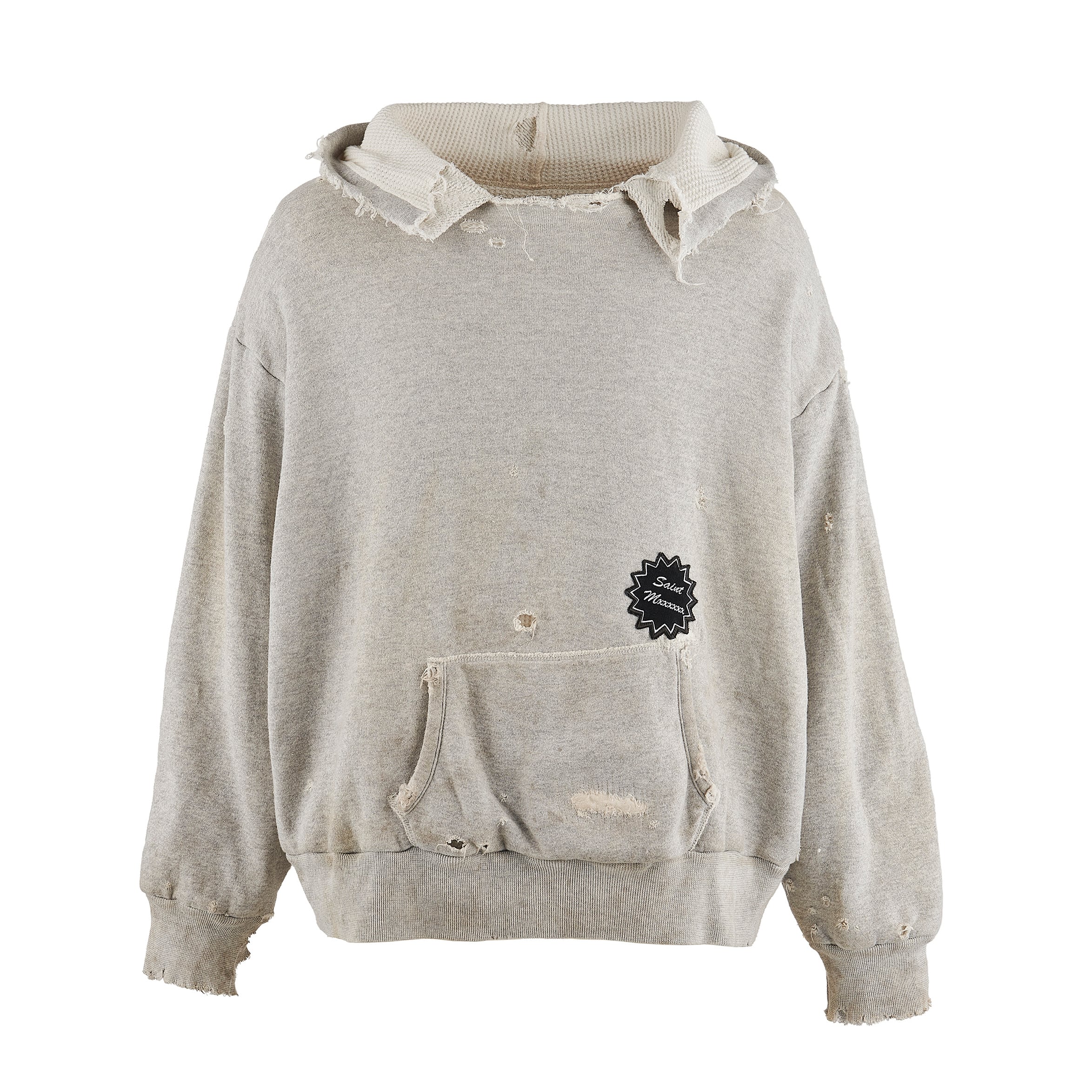 【SAINT MICHAEL】SM-YS8-0000-039/HOODIE/DOUBLE FACE/GRAY GREY XL
