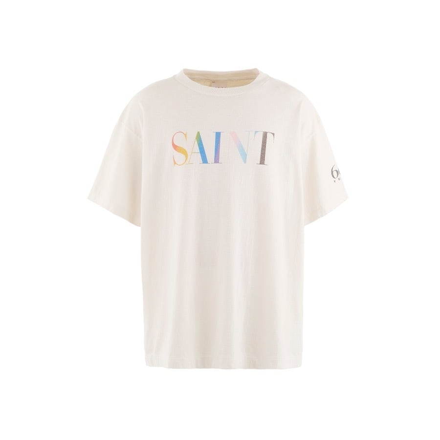 【SAINT MICHAEL】SM-YS1-0000-007/SS TEE/RAINBOW SAINT/WHT WHITE XL