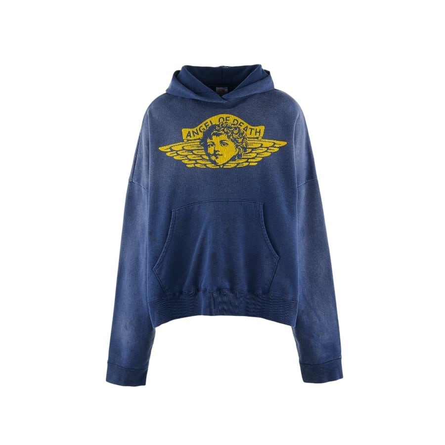 【SAINT MICHAEL】SM-YS1-0000-044/HOODIE/ANGEL/NAVY NAVY L