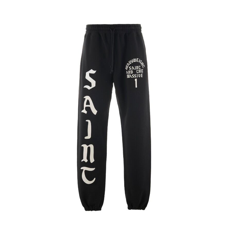 【SAINT MICHAEL】SM-YS1-0000-049/SWT PNT/IT'S SAINT/BLACK BLACK M
