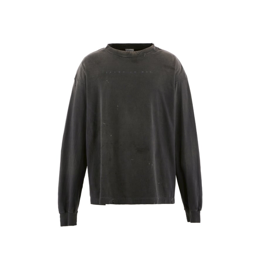 SAINT Mxxxxxx】SM-HR1-0000-029/LS TEE/X/BLACK(XL BLACK