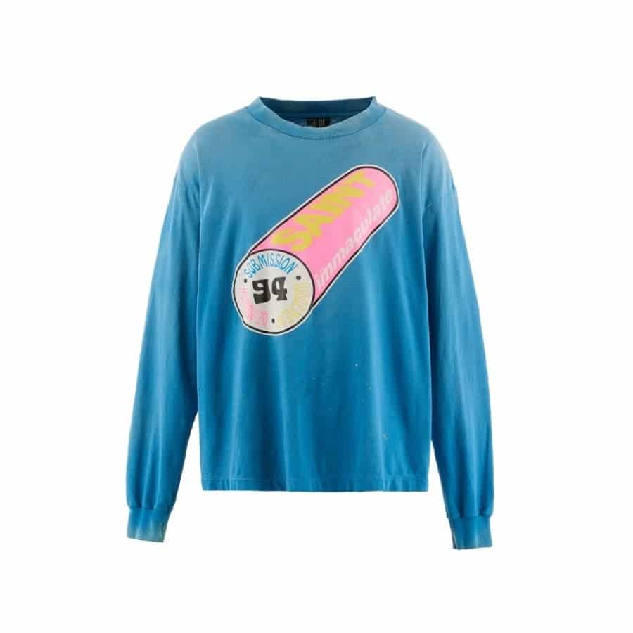 SAINT Mxxxxxx】SM-HR1-0000-038/LS TEE/IMMACULATE/BLUE(XXL BLUE
