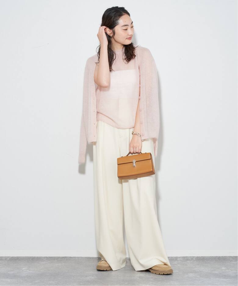 Mohair Sheer Knit カーディガン(フリー ピンク)｜ Plage｜心斎橋PARCO