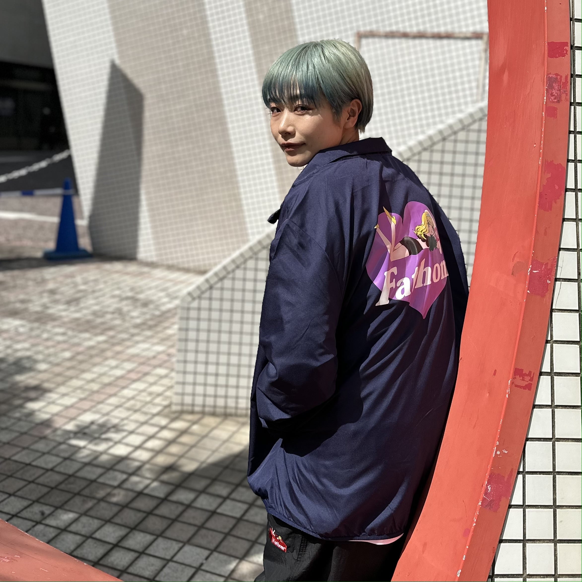 Fm  BIG NYLON JKT hrsm  NAVY NAVY FREE